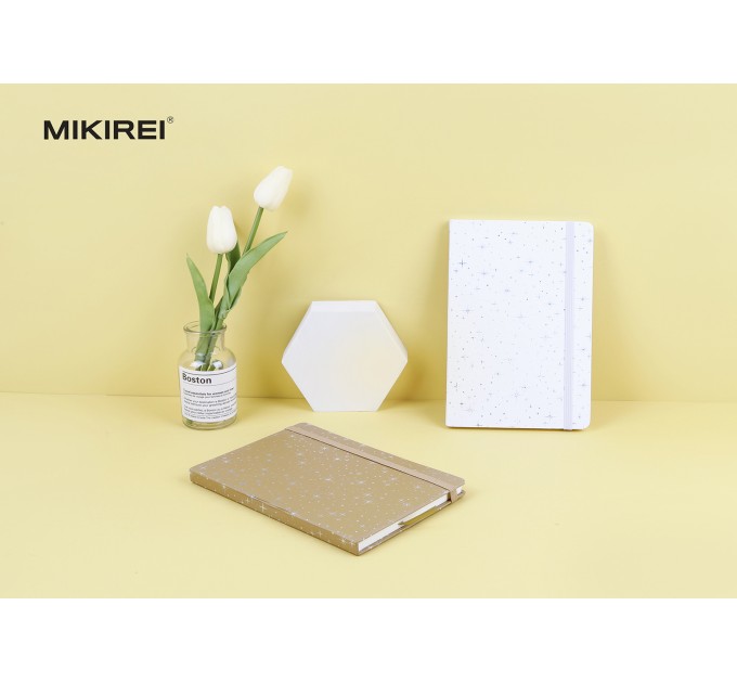 Ежедневник A5, 96 л., на резинке, «Звёздочки» BG A5-800-1-4