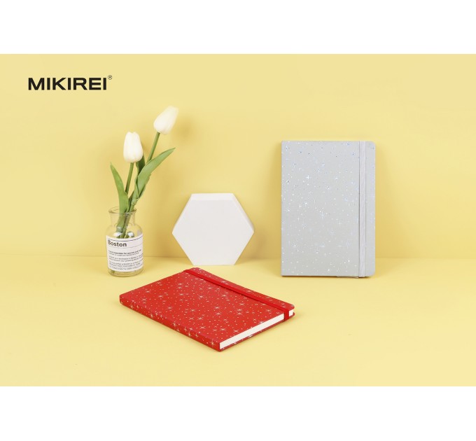 Ежедневник A5, 96 л., на резинке, «Звёздочки» BG A5-800-1-4