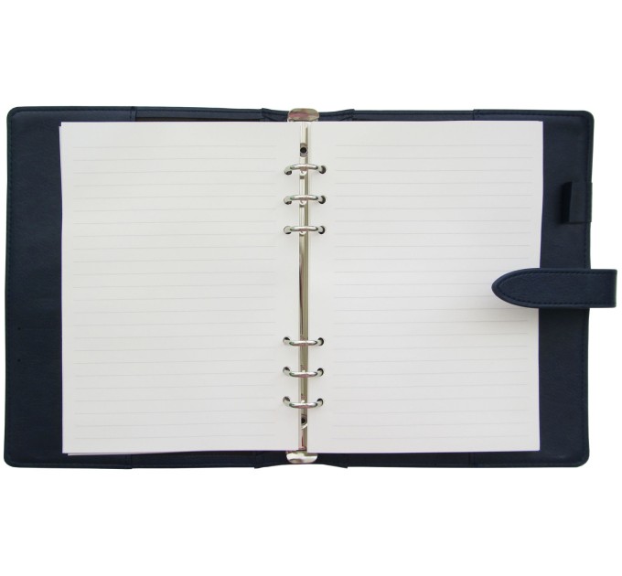 Ежедневник 100 л., 210х145 мм, с хлястиком, синий, Deli 22800