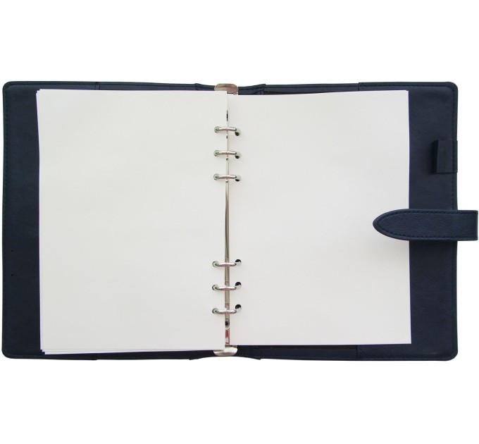 Ежедневник 100 л., 210х145 мм, с хлястиком, синий, Deli 22800