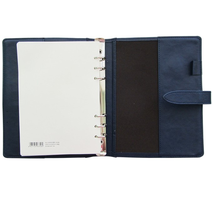 Ежедневник 100 л., 210х145 мм, с хлястиком, синий, Deli 22800