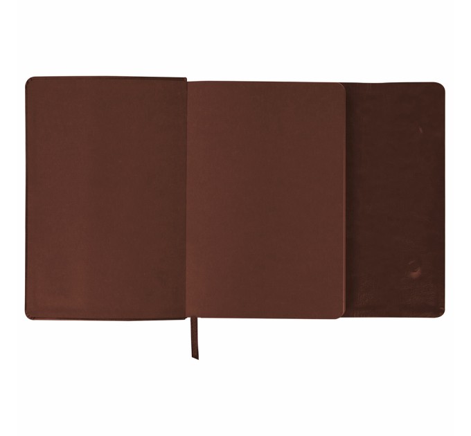 Ежедневник А5, 160 л., недатированный, кожзам, магнитный клапан, коричневый, «Magnetic X» 113280