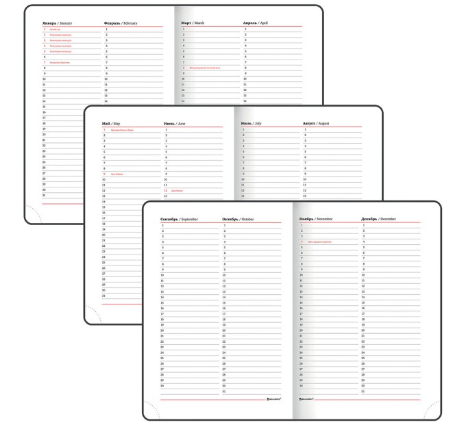 Ежедневник А5, 160 л., недатированный, кожзам, магнитный клапан, коричневый, «Magnetic X» 113280