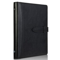 Ежедневник 100 л., 210х145 мм, с хлястиком, черный, Deli 22800