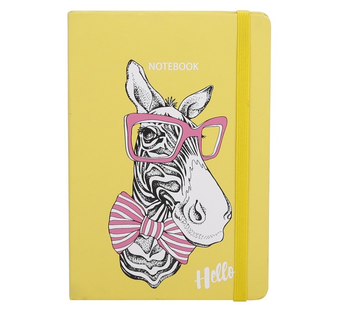 Ежедневник A6, 96 л., на резинке, «Забавные животные» BG A6-833-1-4