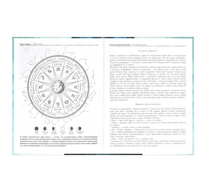 Ежедневник астрологический 190 л., 165х205, «Знаки зодиака» 61494