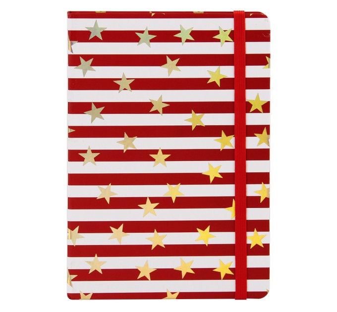 Ежедневник A6, 96 л., на резинке, «Звёзды и полоски» BG A6-832-1-4