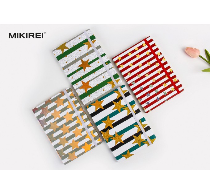 Ежедневник A6, 96 л., на резинке, «Звёзды и полоски» BG A6-832-1-4