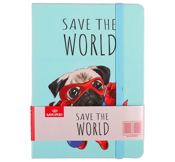 Ежедневник A6, 96 л., на резинке, «Кошки и собаки» BG A6-4173-1-4