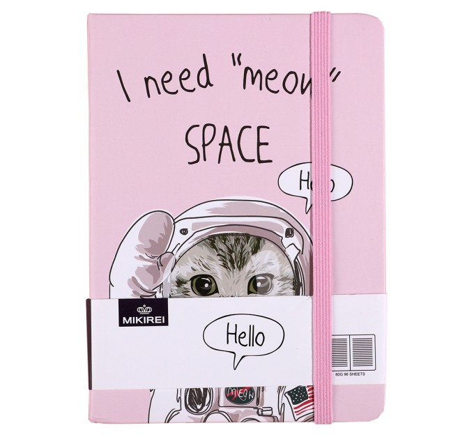 Ежедневник A6, 96 л., на резинке, «Кошки и собаки» BG A6-4173-1-4