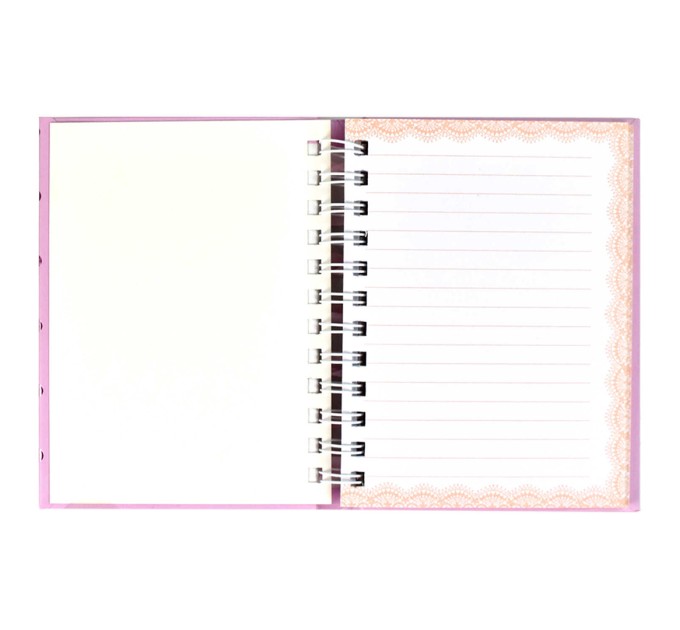 Ежедневник 120 л., 140х170, с декоративной лентой, «Фактура горох» 42929