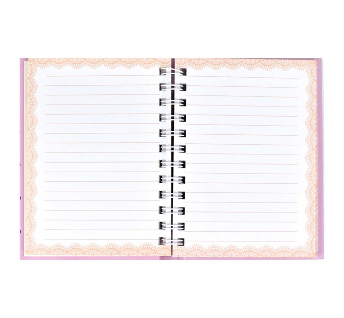 Ежедневник 120 л., 140х170, с декоративной лентой, «Фактура горох» 42929