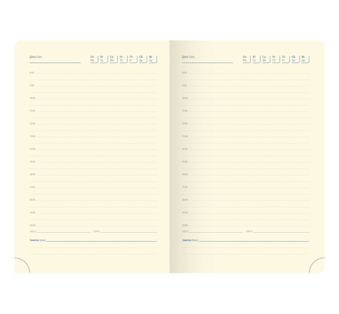 Ежедневник B6, 160 л., недатированный, кожзам, «Spring», полноцветный срез, салатовый UD0_88603