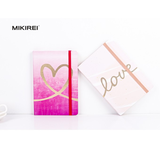 Ежедневник A6, 96 л., на резинке, «LOVE» BG A6-840-1-4