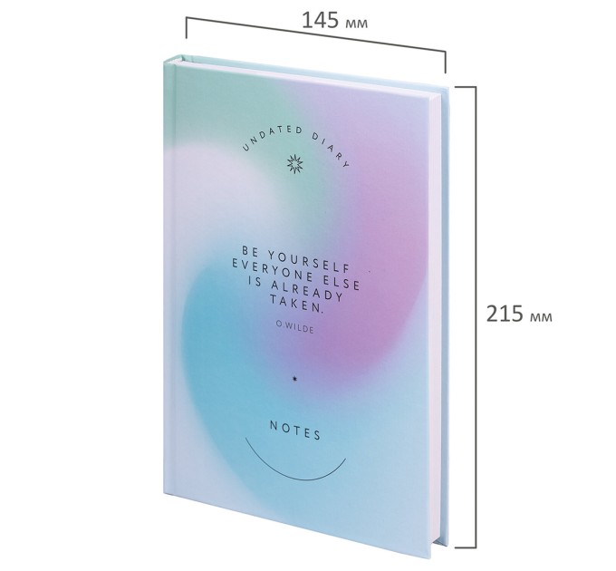 Ежедневник А5, 128 л., недатированный, 7БЦ, глянцевая ламинация, «Gradient» 113534