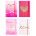 Ежедневник A6, 96 л., на резинке, «LOVE» BG A6-840-1-4