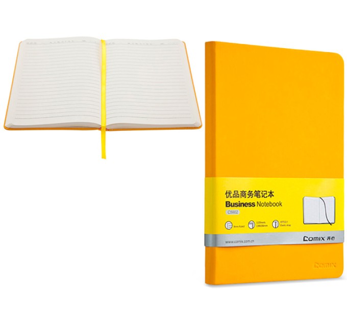 Ежедневник 122 л., 138х206 мм, желтый, на резинке С5902