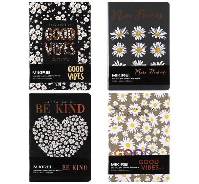 Ежедневник А5, 96 л., «Ромашки» BG8851A5-1-4