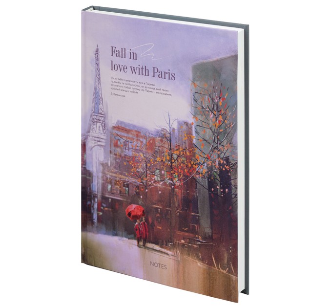 Ежедневник А5, 128 л., недатированный, 7БЦ, глянцевая ламинация, «Love in Paris» 113531