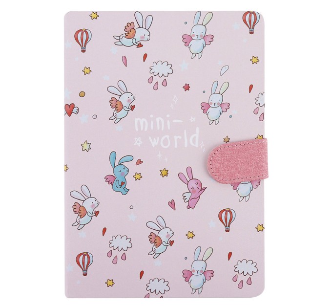 Ежедневник A5, 128 л., с магнитной застежкой, «MINI WORLD» BG-DK-A5-3611-1-4