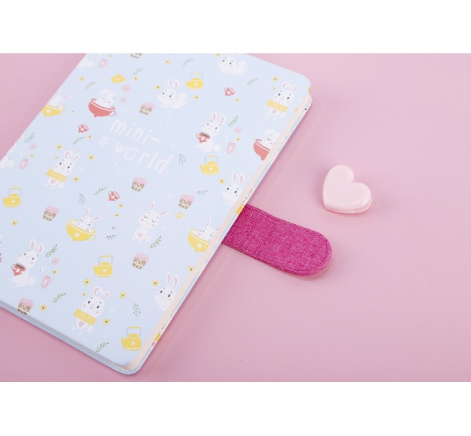 Ежедневник A5, 128 л., с магнитной застежкой, «MINI WORLD» BG-DK-A5-3611-1-4