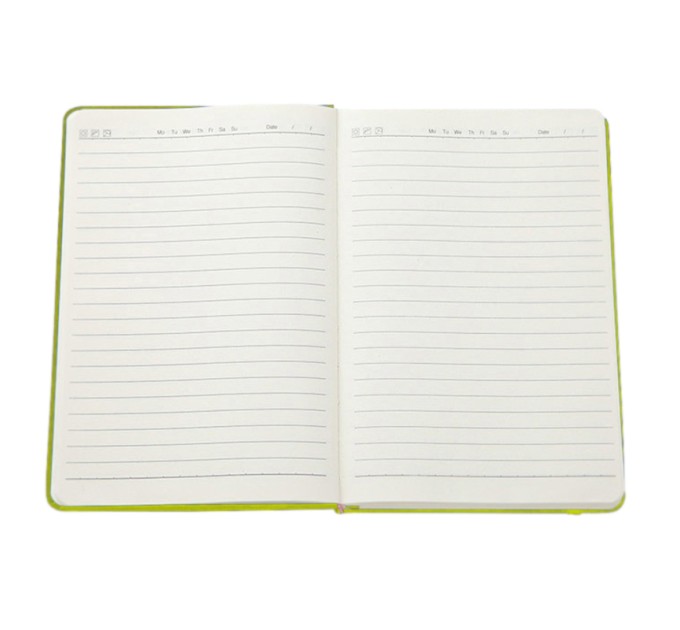 Ежедневник 122 л., 138х206 мм, зеленый, на резинке С5902