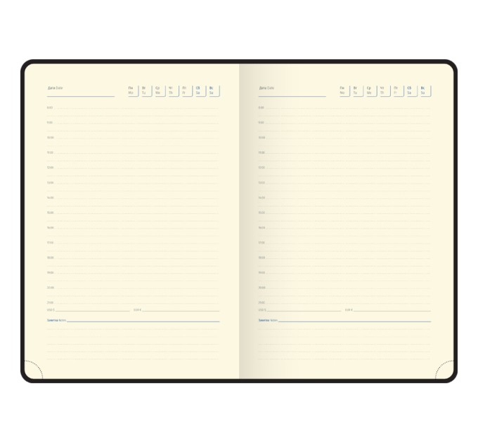 Ежедневник A5, 136 л., недатированный, кожзам, «Neon Paradise», золотой срез, с рисунком UD2_98501