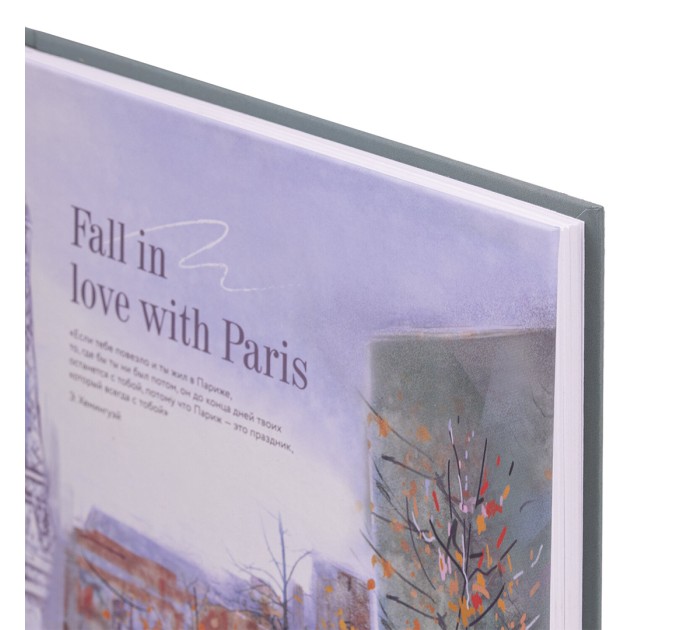 Ежедневник А5, 128 л., недатированный, 7БЦ, глянцевая ламинация, «Love in Paris» 113531