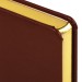 Ежедневник А5, 160 л., недатированный, кожзам, золотой срез, темно-коричн., «IGUANA» 125090