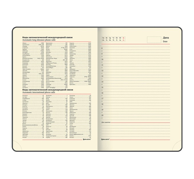 Ежедневник А5, 160 л., недатированный, кожзам, золотой срез, темно-коричн., «IGUANA» 125090