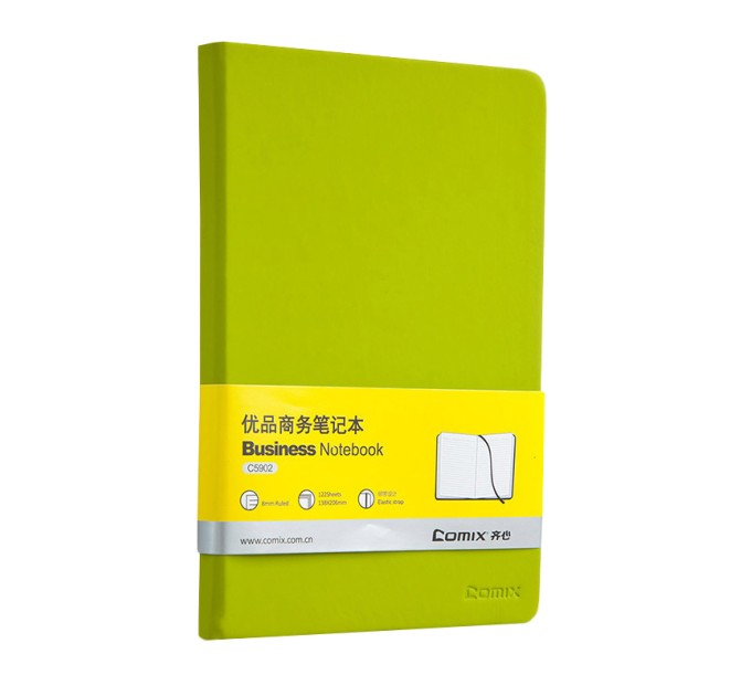 Ежедневник 122 л., 138х206 мм, зеленый, на резинке С5902