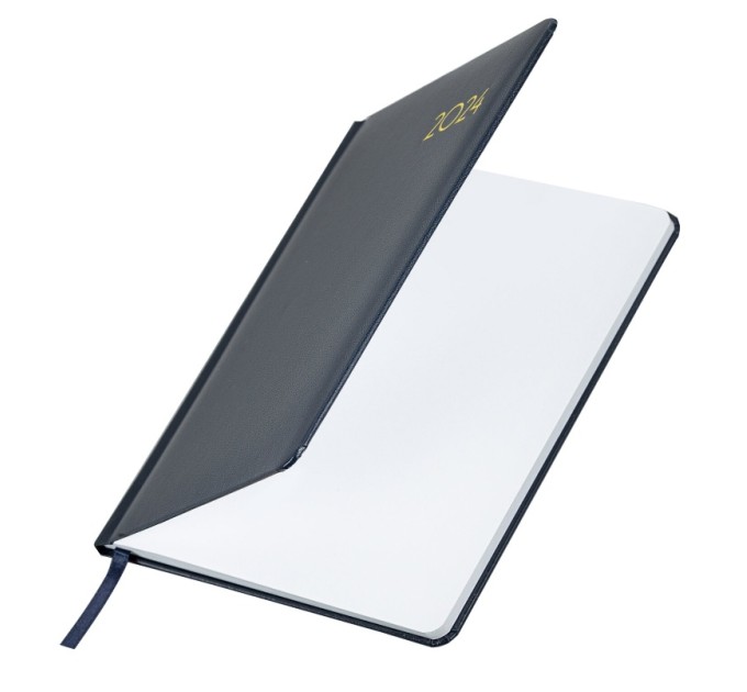 Еженедельник A5, 64 л., датированный, балакрон, синий, «Select» (2024 г.) 115034