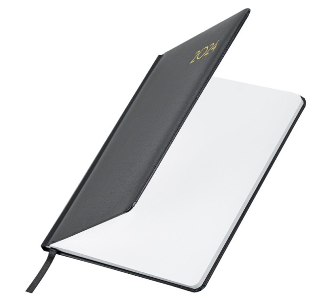 Еженедельник A5, 64 л., датированный, балакрон, черный, «Select» (2024 г.) 115035