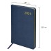 Еженедельник A5, 64 л., датированный, кожзам, золотой срез, синий, «Iguana» (2024 г.) 115023