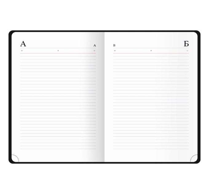 Еженедельник А4, 64 л., датированный, кожзам, черный (2024 г.) Wd4_51612