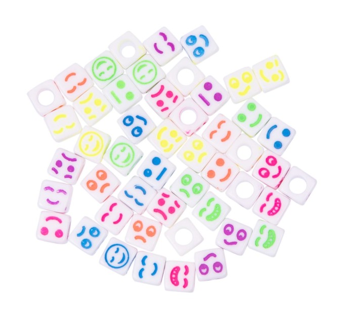 Бусины пластиковые Hobbius, 6 мм, 50 шт ABFB-01 №02