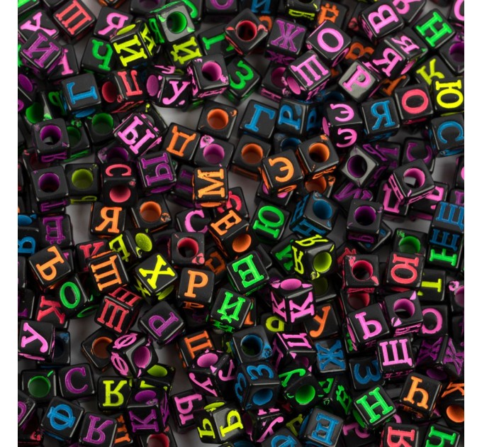 Бусины пластиковые Hobbius, 6 мм, 100 г ABFC №02