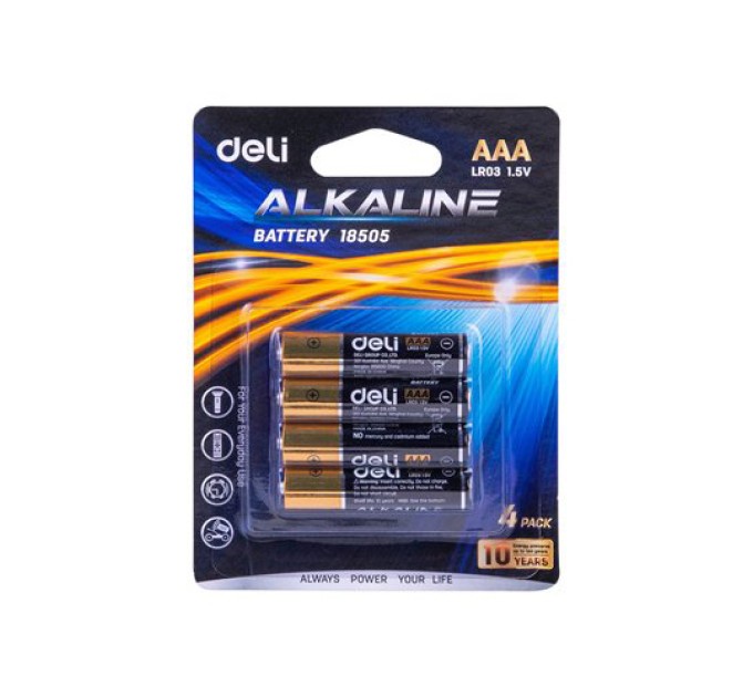 Батарейка LR03 Alkaline 1.5V, 4 шт/уп 18505