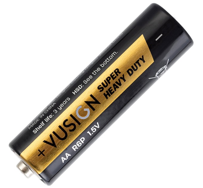 Батарейка R6 1.5V, VUSIGN, 4 шт, в блистере L203