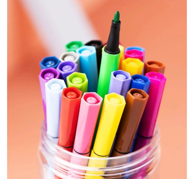 Фломастеры 24 цвета, в тубе, «ColoRun» С156-24