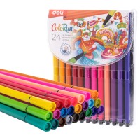 Фломастеры 24 цвета в пенале, «ColoRun» C157-24