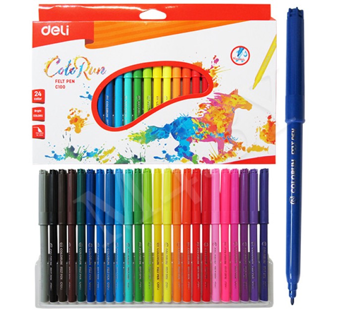 Фломастеры 24 цвета, ColoRun 10020С