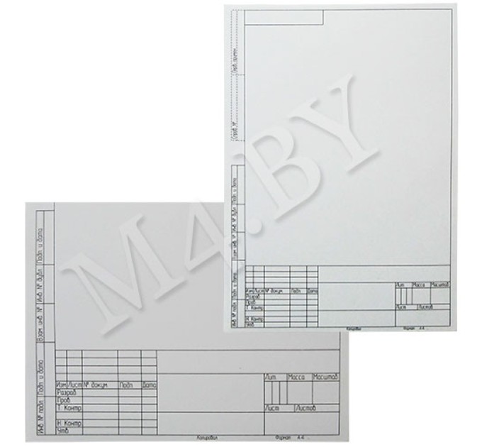 Форматка чертежная A4, 1 лист