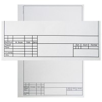 Форматка №1 машиностроительная A4, 1 лист