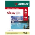 Фотобумага А4, 25 л., 130 г/м², глянцевая односторонняя 0102041