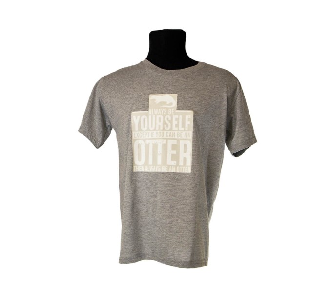 Мужская майка серая с принтом