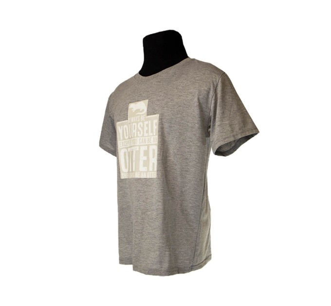 Мужская майка серая с принтом