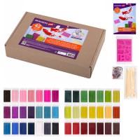 Глина полимерная запекаемая, НАБОР, 42 цвета/20 г, с аксессуарами, в гофрокоробе 271160