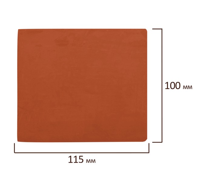 Пластилин скульптурный 0.5 кг, терракотовый, мягкий 106516