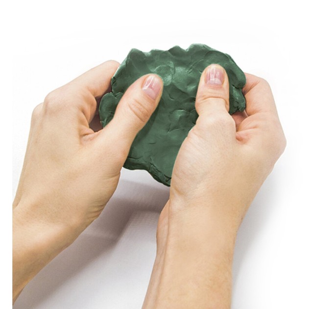 Пластилин скульптурный 1 кг, оливковый, мягкий 106521